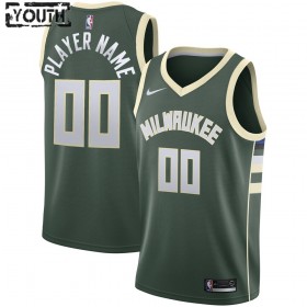 Dres Milwaukee Bucks Prilagođeni 2020-21 Nike Icon Edition Swingman - Dječji